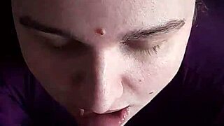 Curvy bbw milf craves big cock sucking cum facial blast