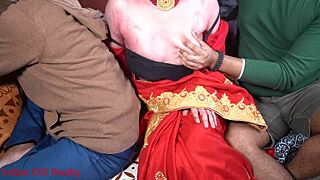 Indian desi stepmom engages in dirty talk during hindi xxx encounter with mommy role