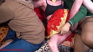 Indian desi stepmom engages in dirty talk during hindi xxx encounter with mommy role