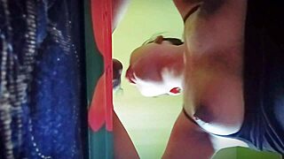 Amateur Asian girl in bedroom sucking boyfriend's dick and getting face fucked on bed.