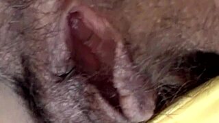 Wifes Big Hairy Pussy Craves Huge Cock Filling Her Up!