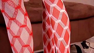 Big Tits Milf Trina Michaels And Tory Lane In Fishnets Lingerie Beg For Deepthroat Cum On Christmas Bed