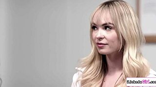 Lesbian Milf Licks Teen Intern Pussy in Office Heat