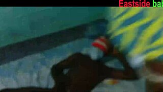 Chubby Ebony Milf Bent Over for BBC Doggystyle Creampie