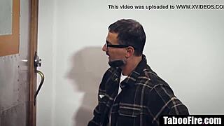 Stalker Intimidates and Roughly Fucks Busty Brunette MILF Hardcore