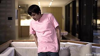 pristine edge's stepson keeps blonde stepmom up fucking her all night long?