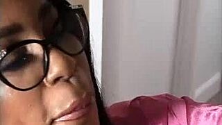 Busty Black Stepmom Catches Stepsons Jerk-Off! Fucks Him Hard!