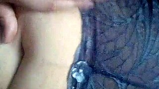 Huge natural boobs bounce in wild amateur tit fuck