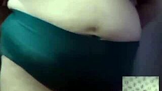 bbw indian mature milf masturbates big tits on video chat