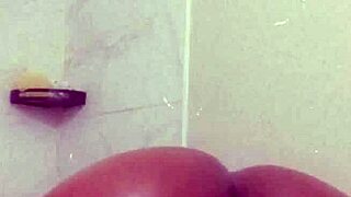 Whoa, stepson hammers creamy black milf mom's fat ass doggystyle!