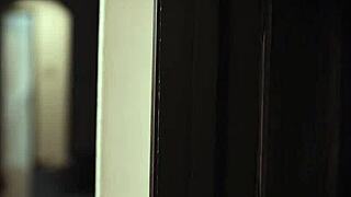 Cheating husband rams mistress ass doggystyle while wife watches bent over