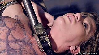 Busty Milf Bound and Vibrated to Rough Ecstasy