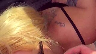 glasses hooker kneels public sucking old man for cash cumshot mouthful