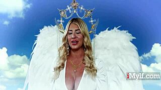 Lolly Dames rides cock like her juicy boobs