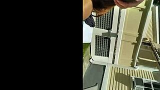 candi annie backyard cum feed swallow mouthful tits!