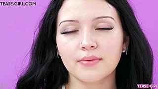 hey, wanna watch this brunette tease on sofa?