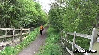 hey look at unfaithful english milf gill ellis and her monster globes