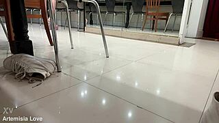 italian milf artemisia love strips in sexy high heels slowly