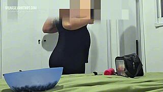 PREGNANT WIFE SUCKS AND FUCKS HUGE COCK AT SWINGERS HOUSE!