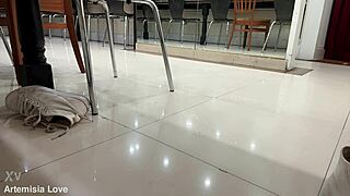 italian milf artemisia love strips in sexy high heels slowly