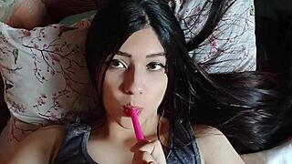 Colombian Stepmom Bunny Fucks Huge Tits While Wife Works At Home