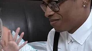 Blonde Stepmom Bangs Stepsons Nerdy Black Friend Slimthick Vic