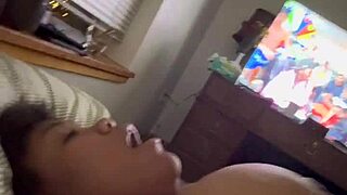 rubbing fat juicy tits unleashes her orgasm