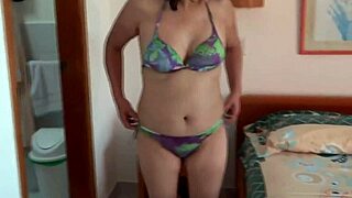 beach excitement hits i jerk off stepson blasts cum on my hairy pussy