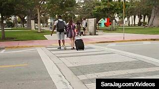 How Sara Jay Milks Black Monster Cocks with Big Tits Lactating Interracial?