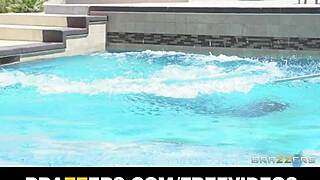 bikini latina milf ariella ferrera craves poolboy's huge cock fuck