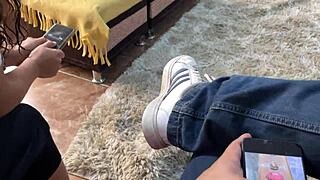 damn, beat my latina gamer girl bestie so she blew me then took anal creampie to celebrate!