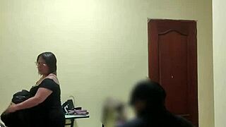 Venezuelan housewife seduced by young roommate in taboo bedroom roleplay