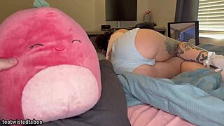 Step bro spies then stuffs step sis bent over hard