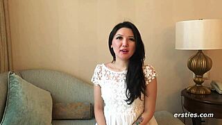 Ameliya’s Intimate Shaved Pussy Fingering Closeup