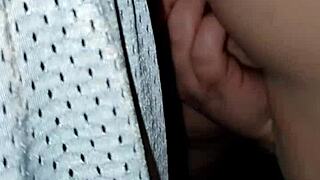 Post-shower creampie fills milf's pussy deep