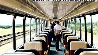 classy cfnm milf in leather skirt rides cock on public train footjob dream?