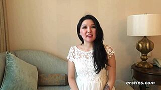 Ameliya’s Intimate Shaved Pussy Fingering Closeup