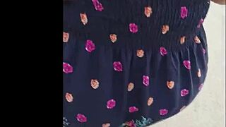 Chubby latina milf boss seduces young roommate in lingerie