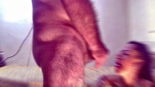 Bianca's tight pussy stretched hard before cum gulp swallow