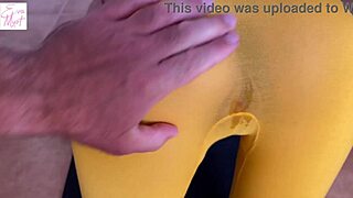 Mom's fit bestie yoga flaunts wet puffy pussy then doggystyle