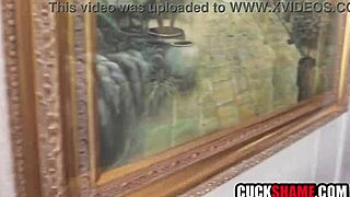 cuck hubby watches uber driver pound his milf wife hard