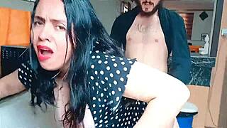 stepsons friend fucks me kitchen hard