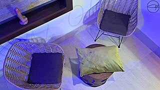 Rough creampie slams borrowed hotwife while cuckquean girlfriend watches orgasm.