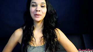 lovely brunette coed sabrina fucked deep swallows hot cumshot