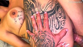 my huge cock destroys busty latina milf step-aunt while cuck hubby watches