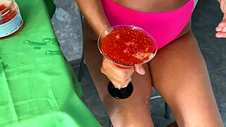 i wanna gulp all your hot cum food fetish handjob!!