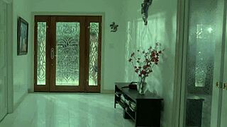 Curvy ebony spider-woman threesome devours neighbor cock