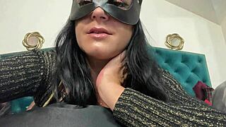 Wanna watch me spank in shiny black stockings while dirty talking my wet pussy?