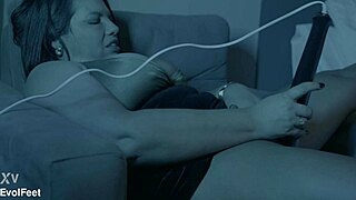 worship my sexy milf soles and heels while i gag on huge cock?