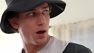 Thanksgiving Step Mom's Huge Tits and Ass Fucked by Step Son